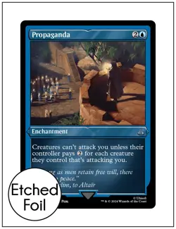Propaganda, Etched Foil, Assassin's Creed, Magic the Gathering MTG NM - Image 1