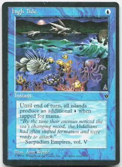 High Tide (Weber) Moderately Played Fallen Empires Common Magic: The Gathering - Image 1