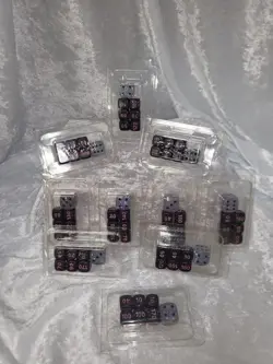 Pokemon TCG Paldean Fates ETB Damage Counter Dice - Lot of 10 - Black with Pink - Image 1