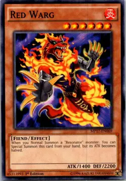 Red Warg MP17-EN069 Yu-Gi-Oh! 1st Edition Light Play - Image 1