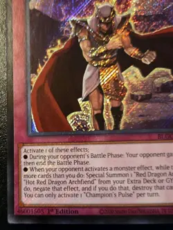 Champion's Pulse BLGG-EN035 1st Edition Secret Rare Glorious Gallery Yu-Gi-Oh! - Image 4