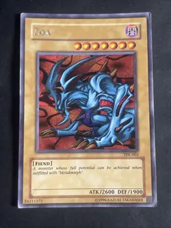 Yu-Gi-Oh! TCG Zoa TFK-001 Unlimited Secret Rare HP - Image 1
