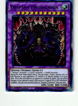 Despian Proskenion DAMA-EN035 Super Rare Dawn of Majesty Yu-Gi-Oh 1st Edition LP - Image 1