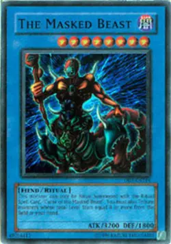 Yugioh! HP The Masked Beast - DB1-EN214 - Super Rare - Unlimited Edition Heavily - Image 1