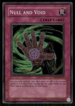 Null and Void SOD-EN057 Super Rare Soul of the Duelist Yu-Gi-Oh Unlimited LP - Image 1