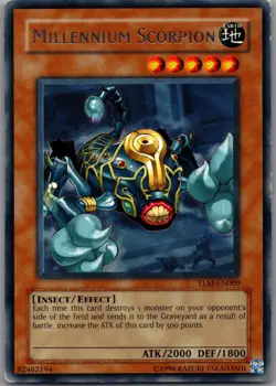 Millennium Scorpion TLM-EN009 Rare The Lost Millennium Yu-Gi-Oh Unlimited LP - Image 1