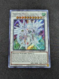 Yugioh - Shooting Majestic Star Dragon DAMA-EN039 1st Edition Secret Rare NM - Image 1