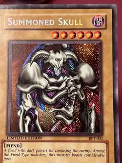 Konami Yu-Gi-Oh! TCG Summoned Skull Limited Ed BPT-002 Secret Rare 2002 MP - Image 3