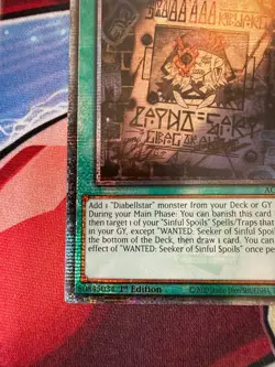 WANTED: Seeker of Sinful Spoils (Quarter Century Secret Rare) AGOV-EN054 Yugioh - Image 4