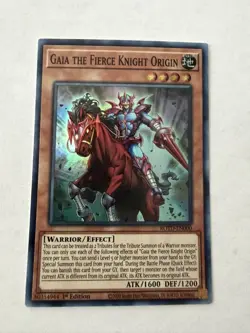 Yugioh - Gaia the Fierce Knight Origin - Super - 1st - ROTD-EN000 - NM - Image 1