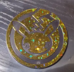 Pokemon 25th Anniversary Celebrations: Pikachu Gold Holo Coin NM - Image 2