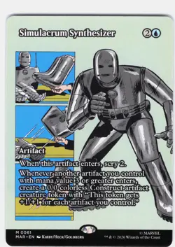Simulacrum Synthesizer #61 Marvel Super Heroes Borderless Regular Mythic - Image 1