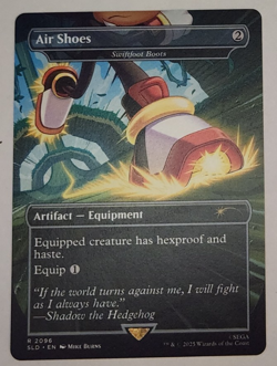 Sonic Swiftfoot Boots Air Shoes MTG SLD 2096 NM UNplayed Secret Lair EDH Staple - Image 1