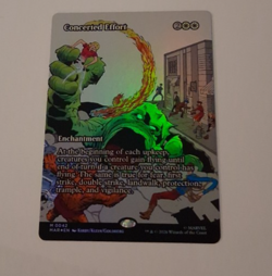 Concerted Effort Comic FOIL NM Marvel Super Heroes MTG MAGIC THE GATHERING - Image 1