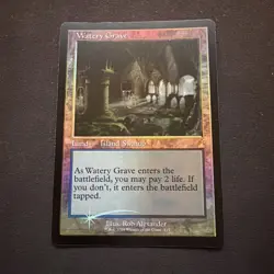 MTG Watery Grave (Retro Frame Foil ) - Ravnica Remastered Foil Rare - Image 1