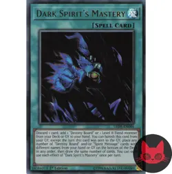 Yugioh Dark Spirit's Mastery LED5-EN004 Ultra Rare 1st Edition NM - Image 1