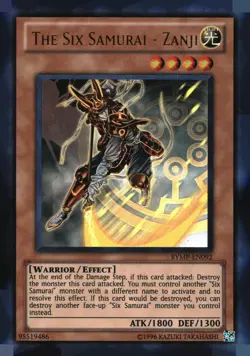 The Six Samurai - Zanji RYMP-EN092 Ra Yellow Mega Pack Yu-Gi-Oh Unlimited NM - Image 1
