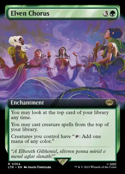 Elven Chorus - Extended Art NM, English MTG The Lord Of The Rings: Tales Of Midd - Image 1