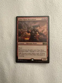 MTG Glint-Horn Buccaneer Core Set 2020 Regular Rare Card - Image 1