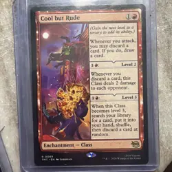 Magic: The Gathering Cool but Rude Enchantment Class Rare Red TMT 0089 Regular - Image 1