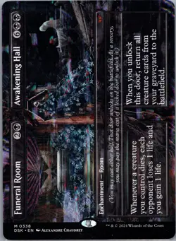 Funeral Room // Awakening Hall (Borderless) - 338 - NM - Duskmourn: House of ... - Image 1