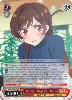 CLEARING THINGS UP CHIZURU KNK/W86-E054 R RENT-A-GIRLFRIEND WEISS SCHWARZ (NM) - Image 1