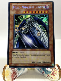 YuGiOh! Belial Marquis of Darkness PTDN-EN099 Unlimited Secret Rare LP - Image 1