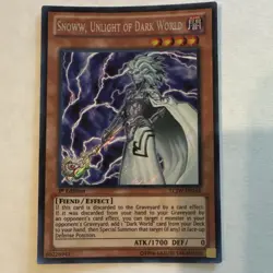 Yu-Gi-Oh Snoww, Unlight of Dark World LCJW-EN248 1st Edition Secret Rare - Image 1