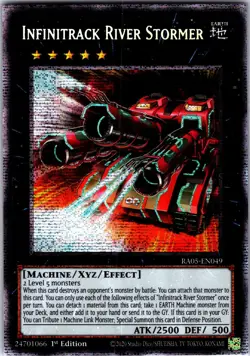 Infinitrack River Stormer (Starlight Rare) RA05-EN049 Yu-Gi-Oh 1st Edition NM - Image 1