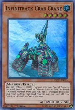 Yugioh - Infinitrack Crab Crane (Super Rare) (1st Edition) - INCH-EN003 (P) - Image 1