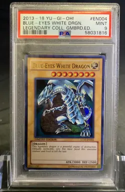 Yu-Gi-Oh! Blue-Eyes White Dragon Limited Edition Ultra LC01-EN004 PSA 9 Card - Image 1