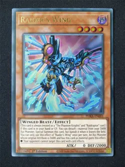 Raider's Wing PHRA Ultra Rare - 1st ed Yugioh Card #314 - Image 1
