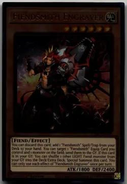 Fiendsmith Engraver (PUR) Prismatic Ultimate Rare Quarter Century Stampede RA04- - Image 1