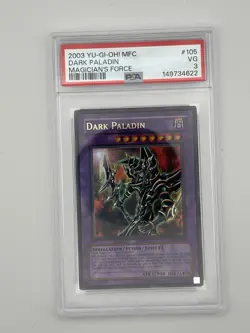 2003 Yu-Gi-Oh! Dark Paladin 105 Magician's Force PSA 3 45067199 - Image 1