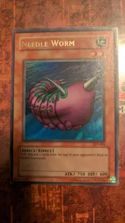 Konami Yu-Gi-Oh! TCG Needle Worm TP3-001 Ultra Rare Holo Foil EN - Image 3
