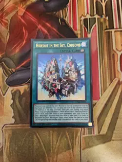 Hideout in the Sky, Coulomb - CORI-EN050 - Ultra Rare 1ST ED NM YuGiOh - Image 1