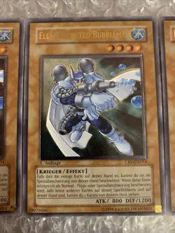 GERMAN PLAYSET Elemental Hero Bubbleman Ultimate Rare 1st Edition CRV-EN014 - Image 3