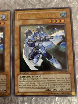 GERMAN PLAYSET Elemental Hero Bubbleman Ultimate Rare 1st Edition CRV-EN014 - Image 4