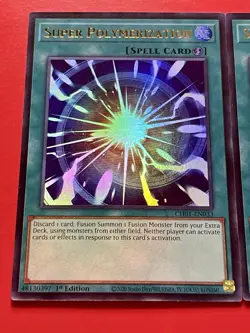 3x Super Polymerization | CH01-EN033 | Ultra Rare | NM | 1st Edition | YuGiOh! - Image 3