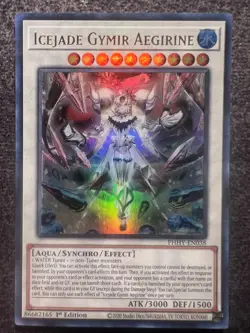 Yugioh Icejade Gymir Aegirine PHHY-EN038 Ultra Rare 1st Edition NM - Image 1