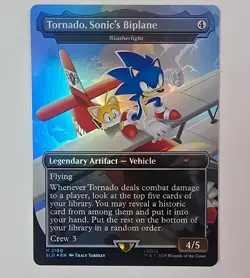 Tornado, Sonic's Biplane - Weatherlight (Rainbow Foil) 2100 Secret Lair MTG LP - Image 1