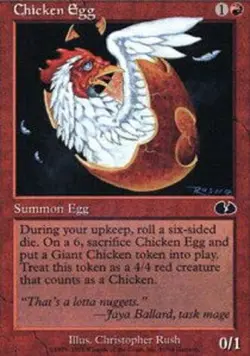 1x Chicken Egg Light Play MTG Magic - Kid Icarus - - Image 1
