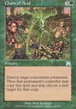 1x Chain of Acid - Foil Moderate Play MTG Magic - Kid Icarus - - Image 1