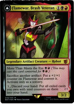 Flamewar, Brash Veteran 10 Mythic Universes Beyond: Transformers NM Foil MTG - Image 1