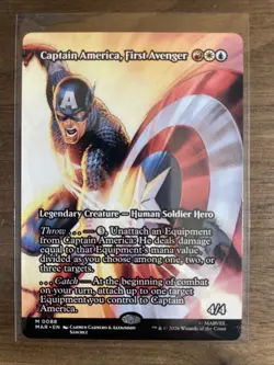 MTG Marvel Super Heroes -Captain America, First Avenger Mythic Non Foil Full Art - Image 1