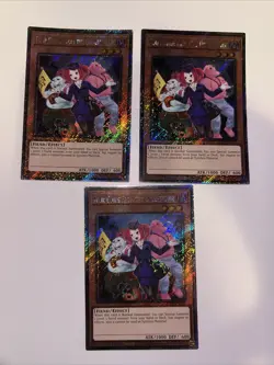 3x Yu-Gi-Oh Tour Guide from the Underworld RA04-EN157 Platinum Secret Playset NM - Image 1