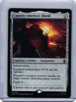 MTG Captain America's Shield 0244 Marvel Super Heroes MSH NM - Image 1