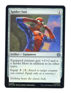 Spider-Suit U 176 Foil Marvel's Spider-Man MTG Card NM - Image 1