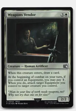 Weapons Vendor 40 FOIL C FINAL FANTASY Magic: The Gathering NM - Image 1