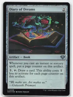 Diary of Dreams 248 FOIL UC Secrets of Strixhaven Magic: The Gathering NM - Image 1